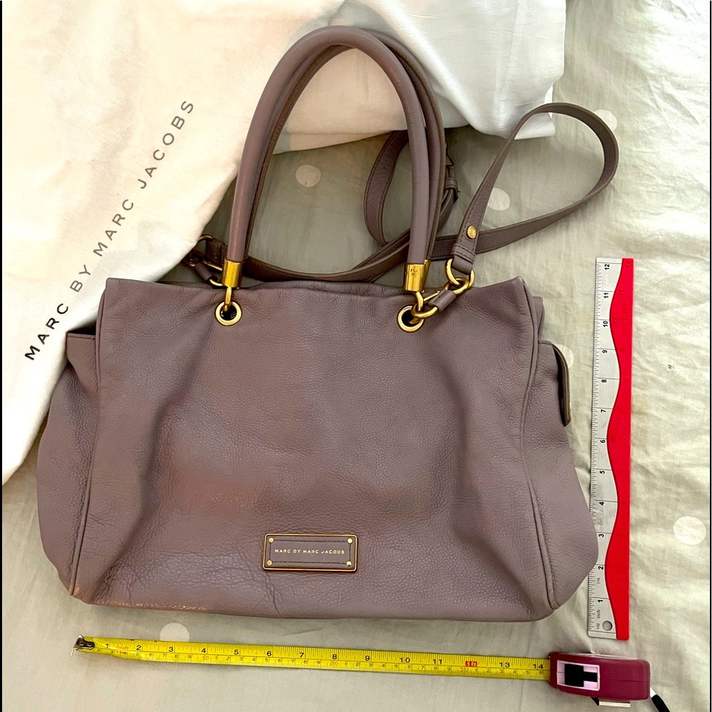 Large Gray/Purple Marc Jacobs Purse